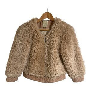 Dusty Pink Faux Fur
Faux SuedeShort Zip
Jacket S Elevenses Anthropologie